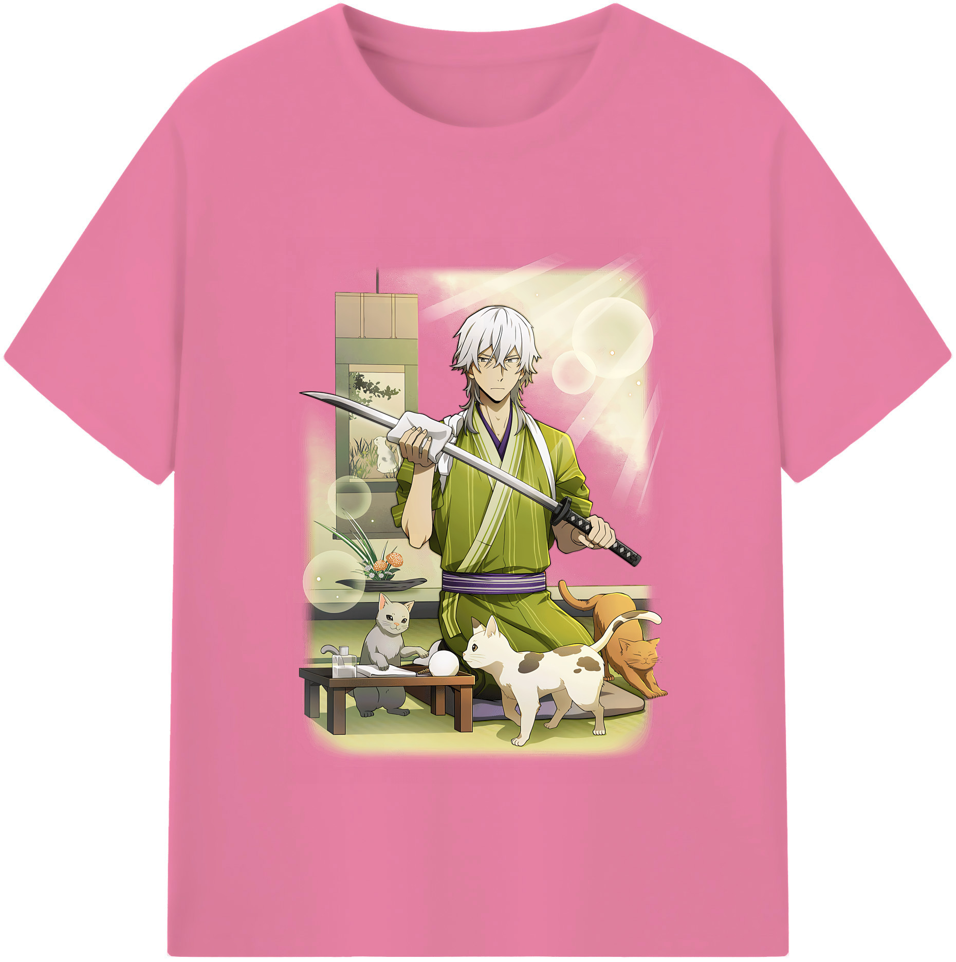 （画像用） 文豪ストレイドッグス Bungo Stray Dogs 綿100％半袖Tシャツ（フロントプリント）